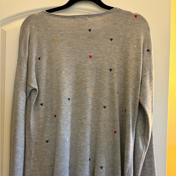 Gray Sweater with Hearts - Picture 3 of 9